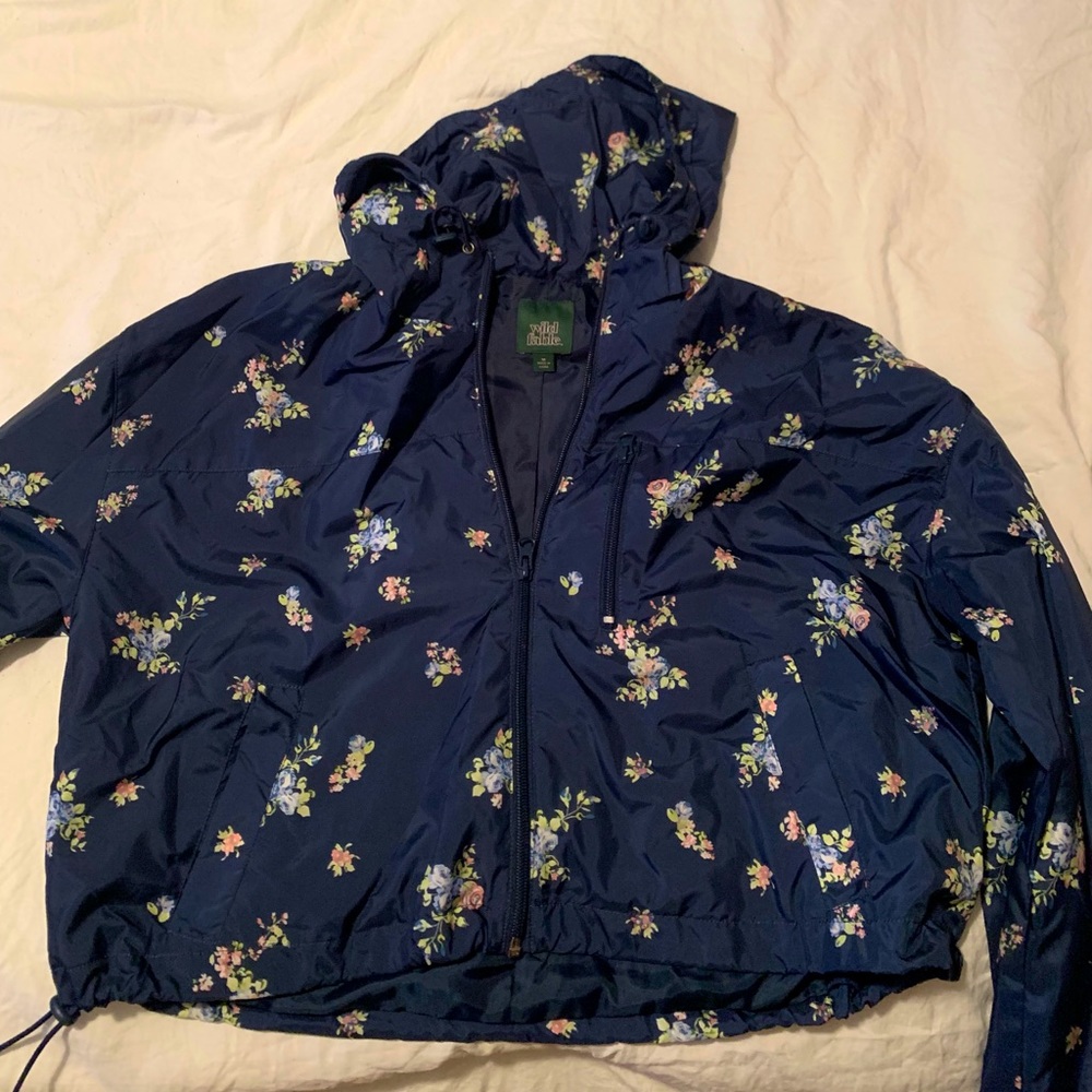 Blue wild fable bomber jacket